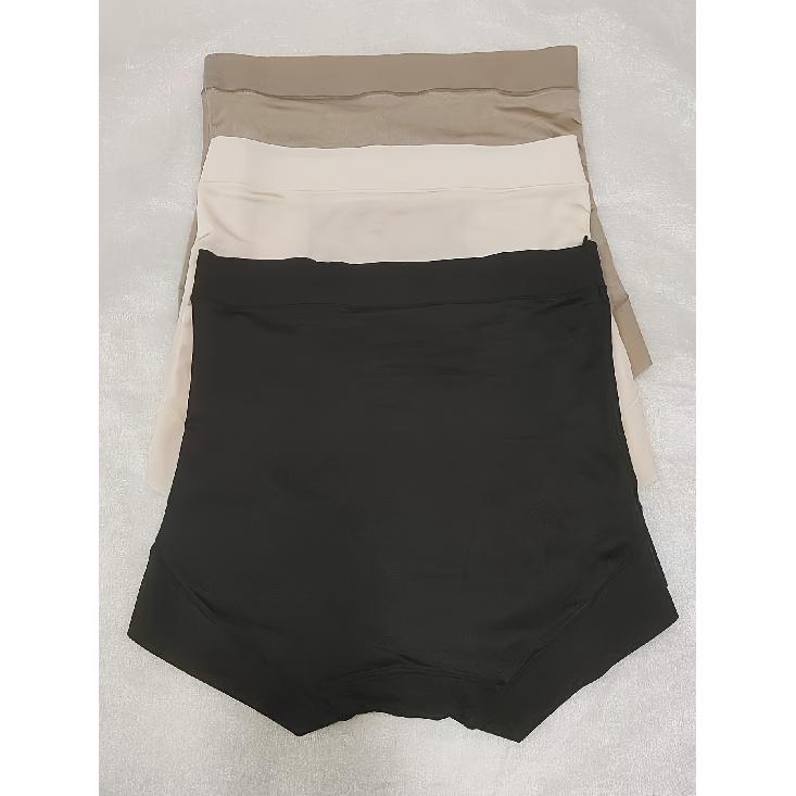 high quality3pcs High Waist Solid Panties, Breathable & Comfy Tummy Control Butt Lifting Intimates Panties, Women's Lingerie & Underwear