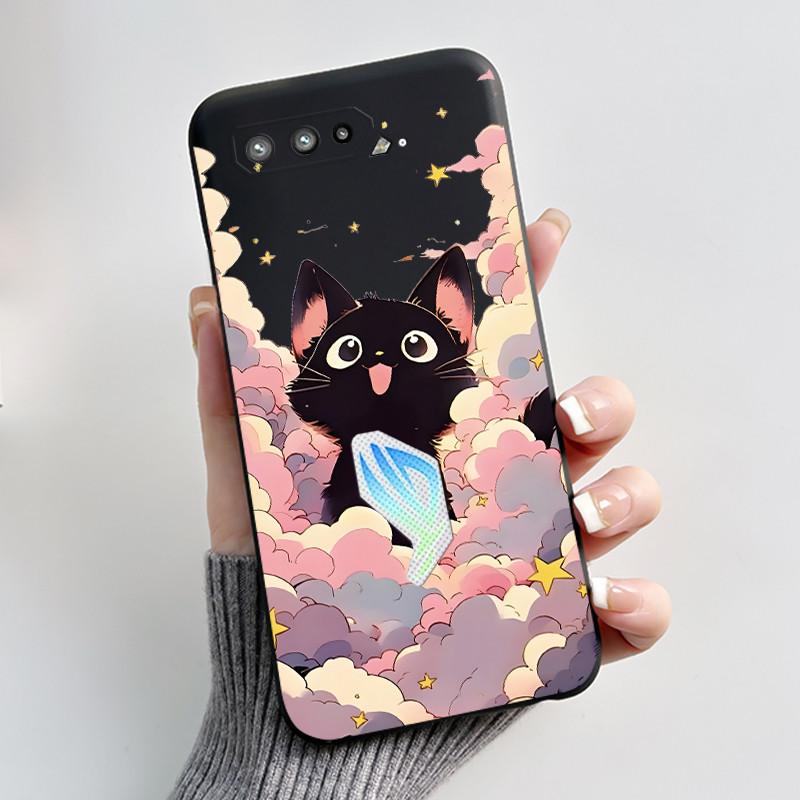 Casing For Asus Rog Phone 5 Rog 5s ZS673KS ZS676KS Case Luxury Dragon Cute Cool Boys Girls Soft Black Matte Silicone Back Cover