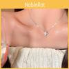 Elegant Star Shape Zircon Necklace For Women With Silver Finish For Casual Wear
