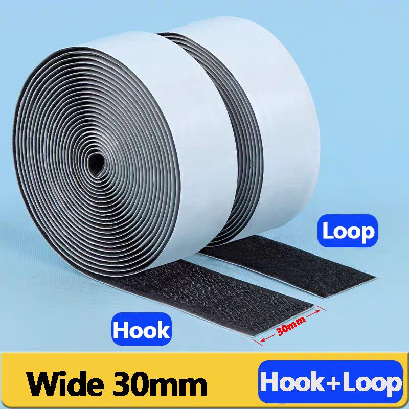 1M/5M Silná samolepicí páska se suchým zipem Oboustranná Pevná Velcroes Zapínací páska Šířka 20-50 mm pro DIY/Řemesla/Oblečení
