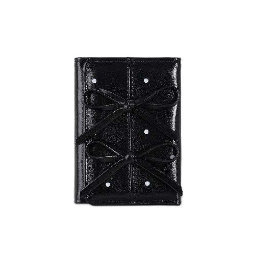 Korean Version of The New Simple and Versatile Bow Tie Zipper Buckle 20% Off Small and Exquisite Student Short Wallet Women