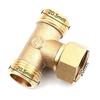 T Shaped Adapter Water Pipe Connector Reliable Replacement Three Way Device 1/2\" For Angle Valves Hoses Practical