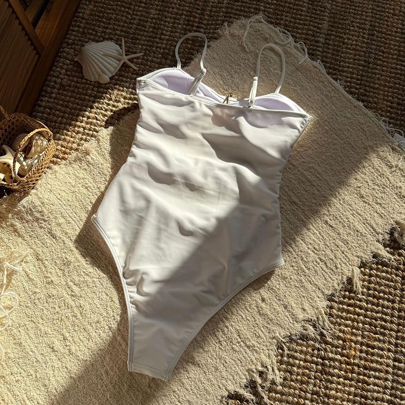 New Sexy Cut Out Metal Star Women Swimwear One Piece Bikini Set Swimsuit Female Bather Bathing Suit