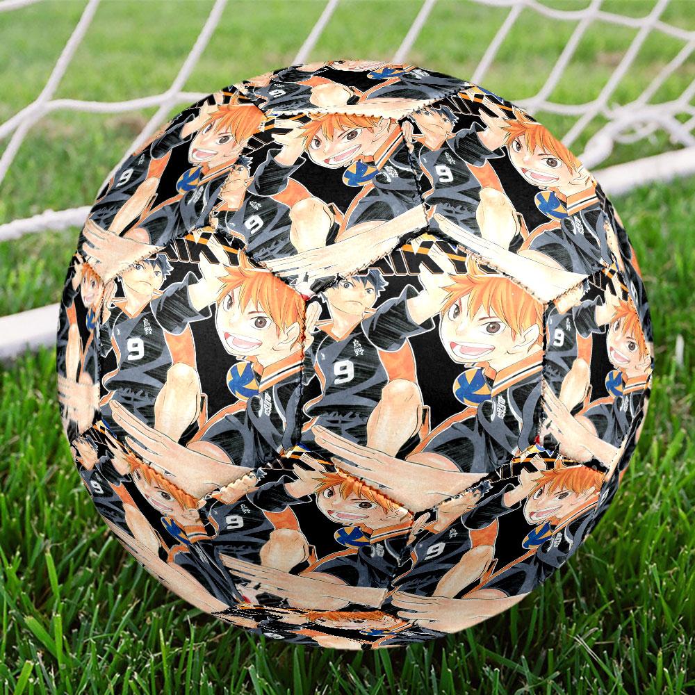 Haikyu Print Size 5 Soccer Ball, Standard Match Football for Sports Game and Team Practice, Ideal Gift for Soccer Fans