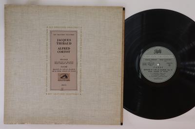 LP Schallplatte JACQUES THIBAUD ALFRED CORTOT Franck Sonate in A-Dur für Vi COLH74 LA VOIX DE SON 1958 Frankreich Klassik Gebraucht