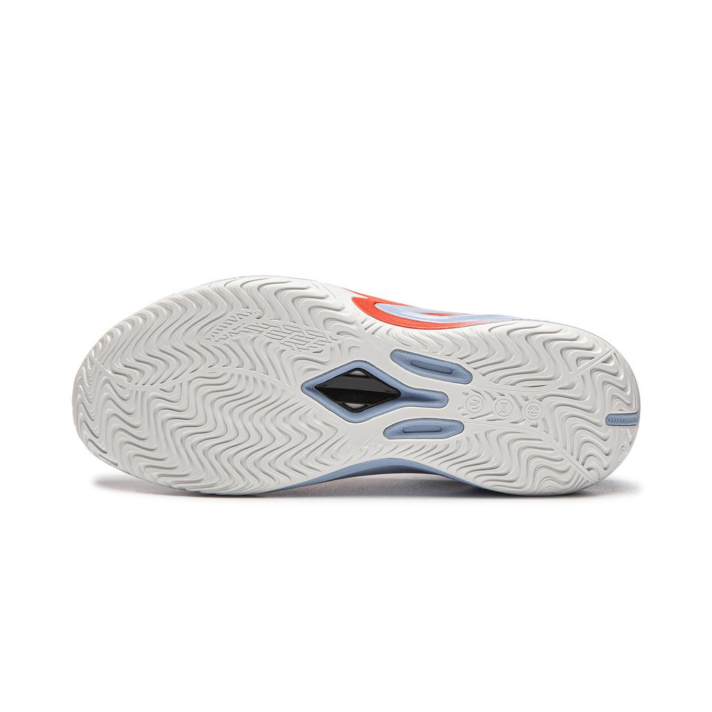 Li Ning Hurricane 2 Low top Professional Competition Basketball Shoes Men's White Blue Red ABAW023-2