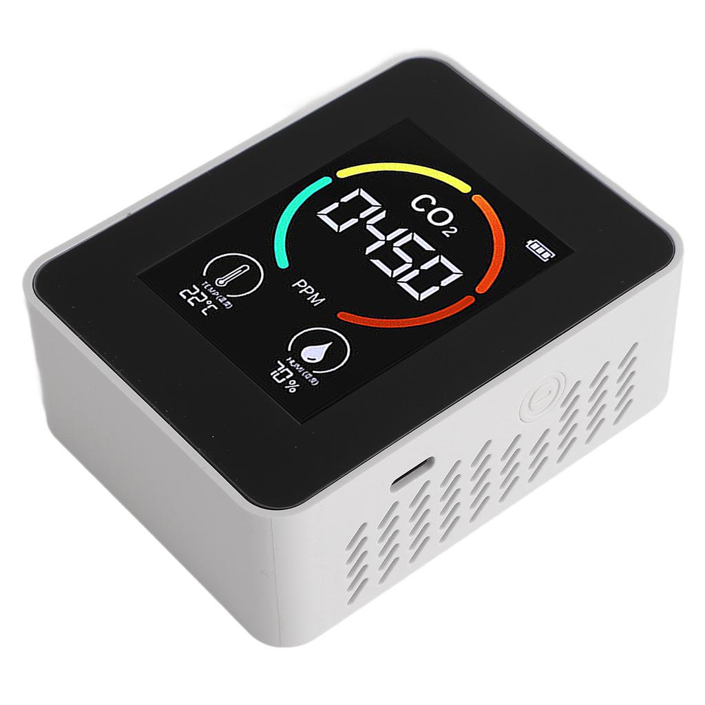 Air Quality Detector 3 In 1 Portable Large Color Display Accurate CO2 Temperature Humidity Tester
