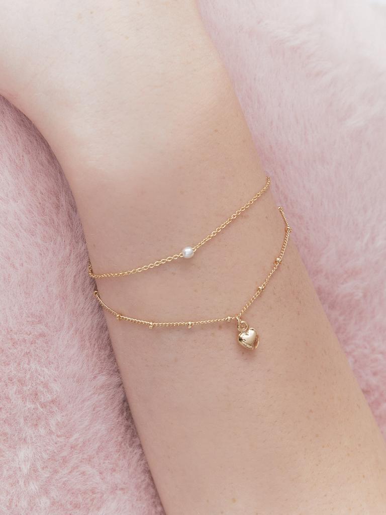 Engbrox Honey Pearl Layered Bracelet
