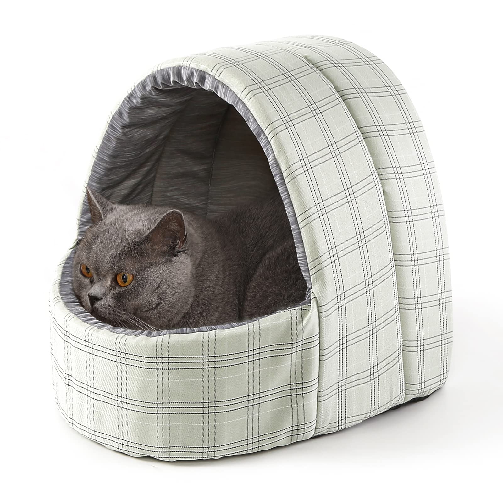 

Cat Dome House Pet Cool For Small Cat Dog Pet Heat Checkered Green Peto-Raifu Bed, Mat, Bed, Touch, Summer, Dogs, Washable, House, House, Indoor,