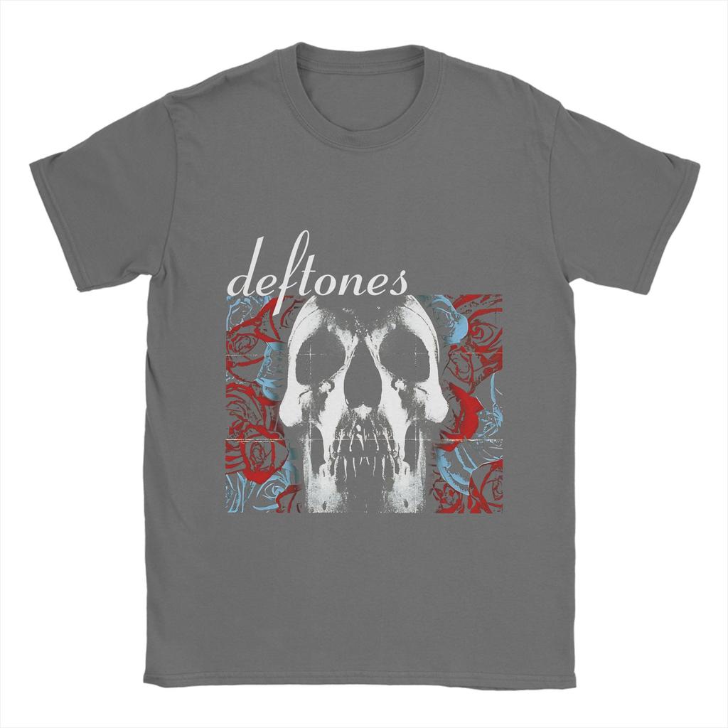 D-Deftones  Men T Shirt  Funny Tee Shirt Short Sleeve Round Collar T-Shirt Pure Cotton 6XL Clothes