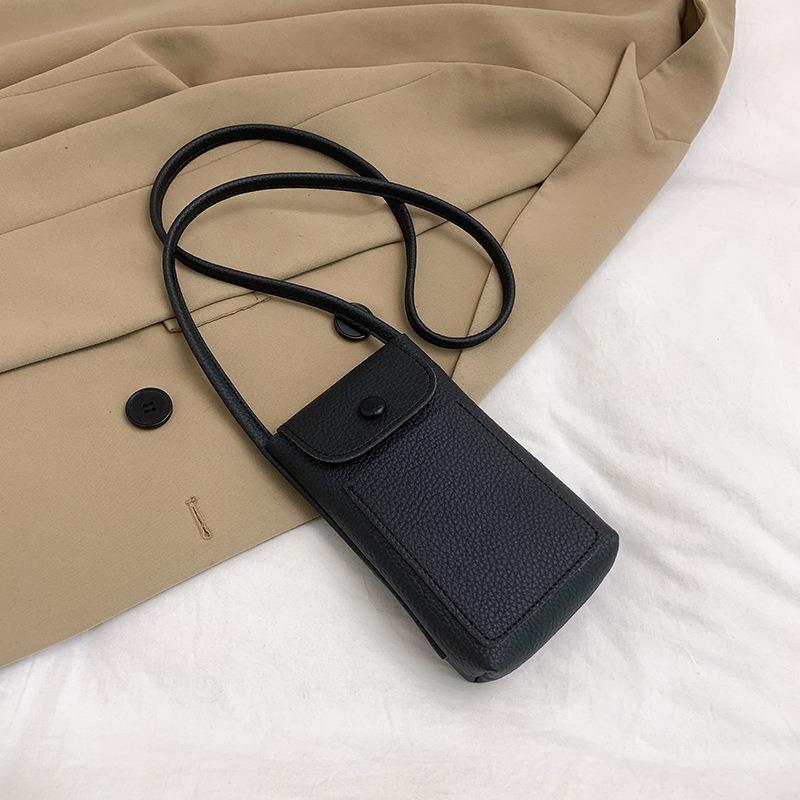 

Летняя высококлассная сумка-мессенджер женская новая трендовая сумочка модная на плечо мобильный телефон маленькая квадратная сумка чёрный