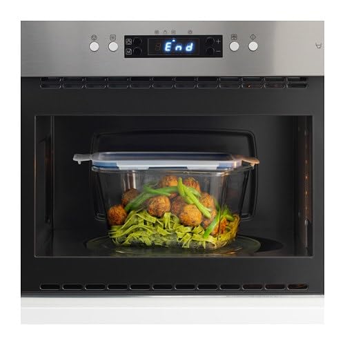 IKEA 365+: Förvaringsbehållare med lock, 21x15x12cm, glas/plast (992.690.75)