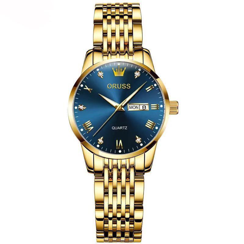 Non-Mechanical Quartz Watch Business Niche Women S Watch Double Calendar Women S Watch Luminous Waterproof Calendar Luminous