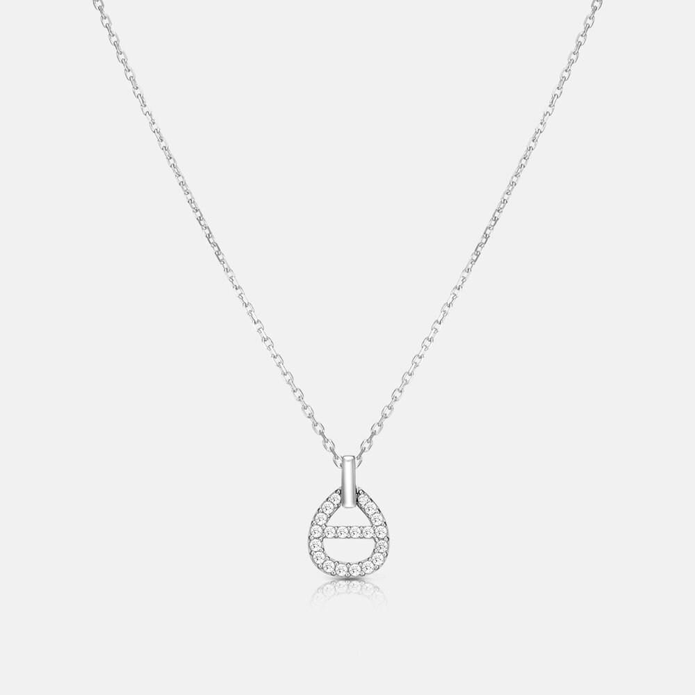 Lupo Sterling Silver White Necklace A231Sn1090Wpa 42Cm