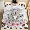 1PC Animals and textures Print FlAannel Blanket, High quality Comfortable for All Seasons, Home Decor, Warmth and Comfort