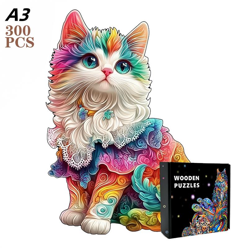 Non-Toxic Owl Wooden Animal Puzzle Diy Crafts Brain Trainer Puzzles Game For Kids Adult Educational Wood Toy Gift Medium Difficulty Jigsaw