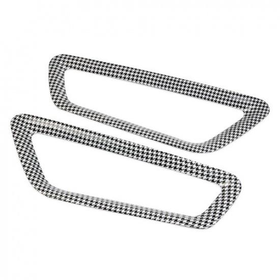 Carbon Fiber Style Fog Light Front Bumper Grille Cover Trim for Ford F150 Raptor