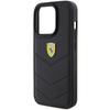 Ferrari Fehcp15Lrduk Iphone 15 Pro 6.1 Czarny/Black Hardcase Quilted Metal Logo