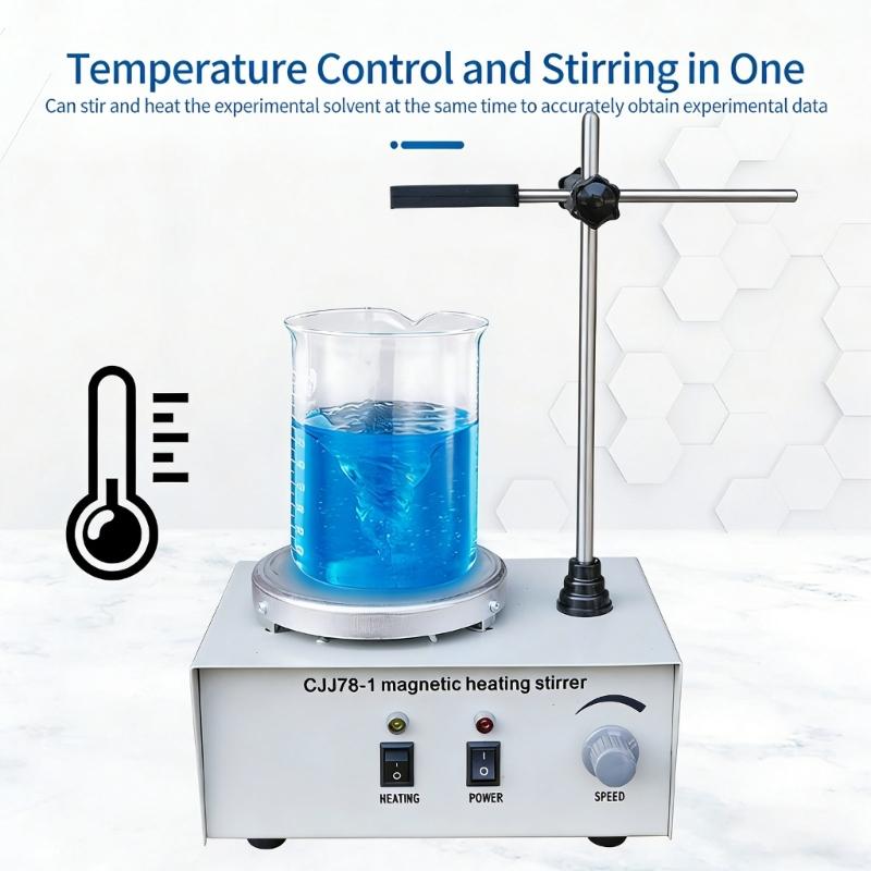 Riscaldatore Agitatore Magnetico da Laboratorio Agitatore Magnetico Riscaldatore Velocità Regolabile 0-2400 GIRI/MIN per Uso di Laboratorio e Preparazione Campioni