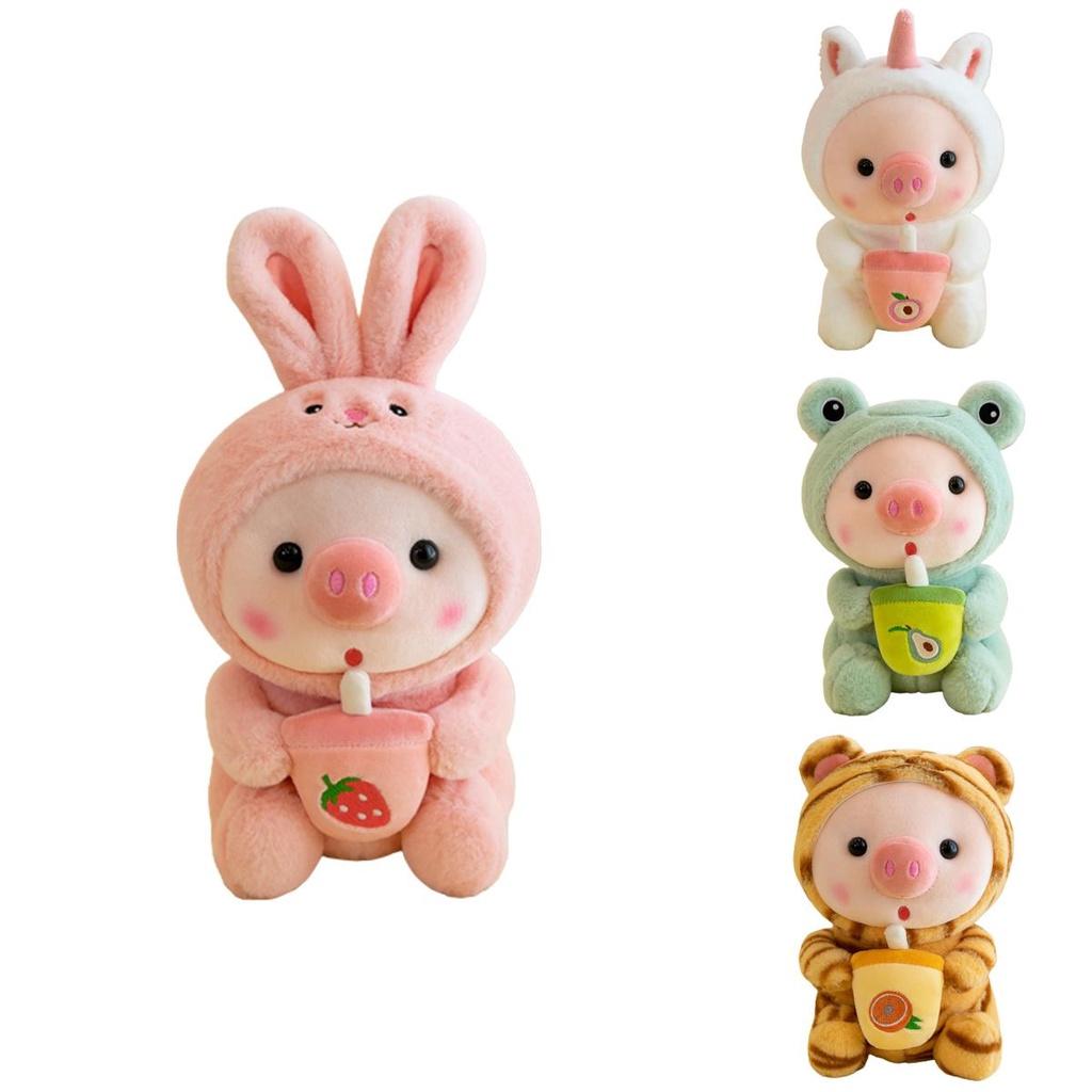 Cute Milk Tea Pig Plush Toy Wholesale-becoming Pig Doll Stuffed Animal For Cross-border Piglet Lovers