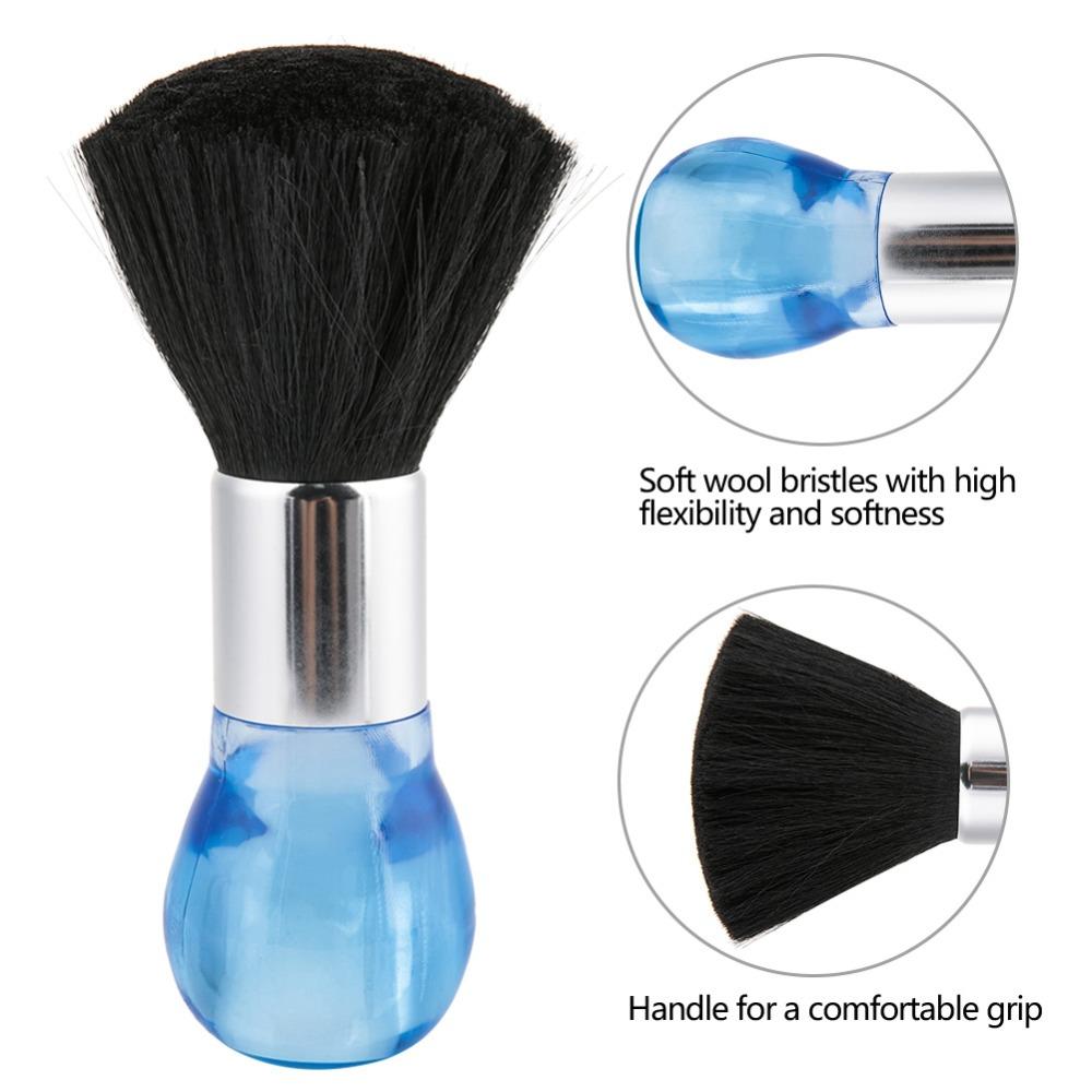 Comfortable Handle Hair Clean Hairbrush Soft Neck Face Duster Brush Barber Salon