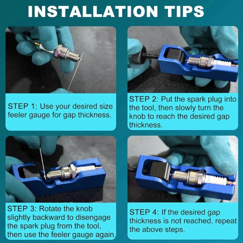 High Quality Electrode Spacing Adjustment Set Includes Measuring Blade Works With Various Automobiles