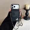 Crossbody Lanyard Slot Card Leather Wallet Phone Case for IPhone Air 17 16E 16 15 14 13 12 Pro Max Necklace Strap Silicone Cover