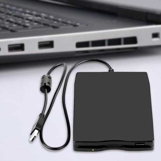 Floppy Drive USB 2.0 Plug Play Portable 3.5-inch External Floppy Disk Reader 1.44 MB FDD for PC