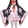 LanBuff Mini Satin Silky Open Japanese Yukata with Ribbon Perfect for Cosplay Women's Yukata-Style Bathrobe, Fabric, Feel, Front, Short, Style, Style,