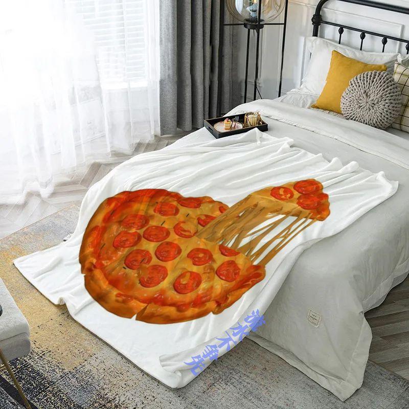 

Креативный плед серии Еда Плед для сна Бургер и картофель фри Офисный студенческий плед для сна Персонализированный летний прохладный коврик для кондиционирования воздуха 100x70cm