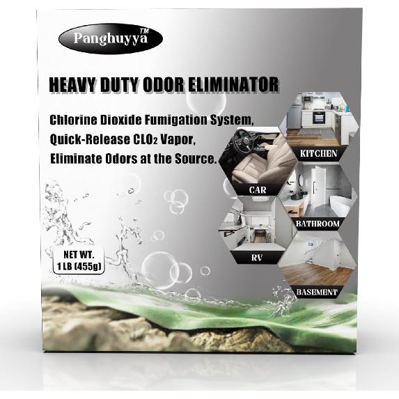 Car Deodorizer Odor Eliminator, Chlorine Dioxide Odor Removal, Fast-Release Clo2 Vapor Eliminate Odor for Car and Home, 100% Without Fragrance or