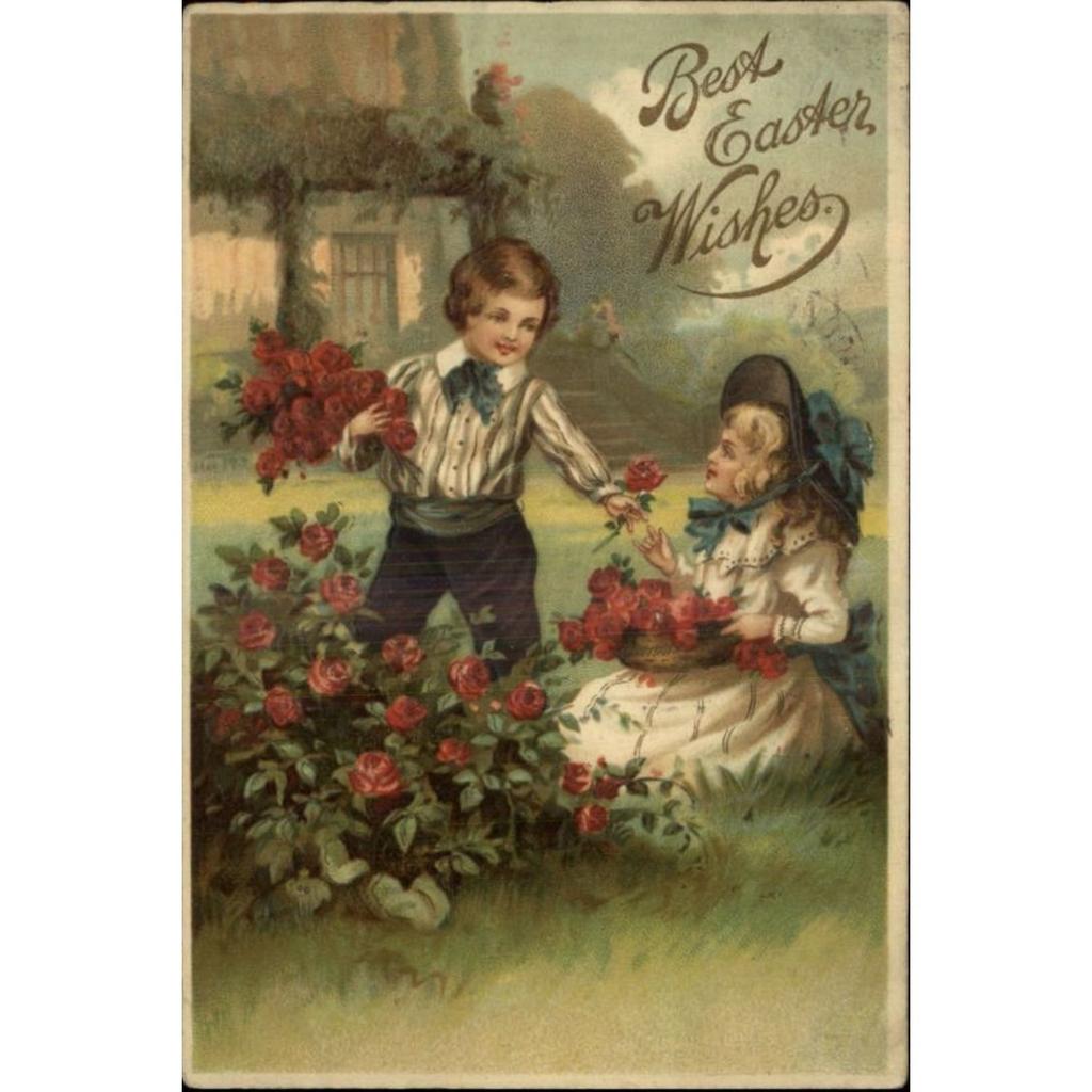 Retro Metal Wall Sign, Easter Bunny with Eggs, Vintage Tin Plate Home Decor