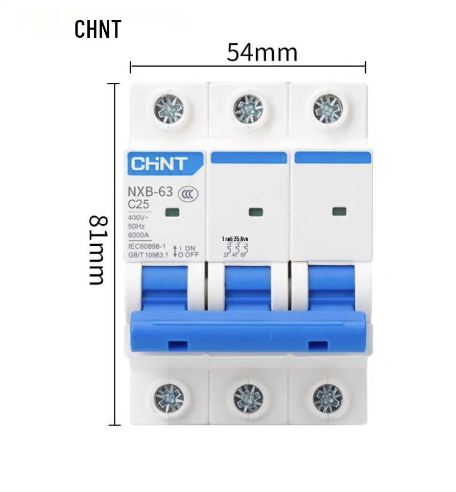 Zhengtai NXB-631P Miniature Circuit Breaker: 2P Household, 3P 63A, 4P 32A Electric Switch