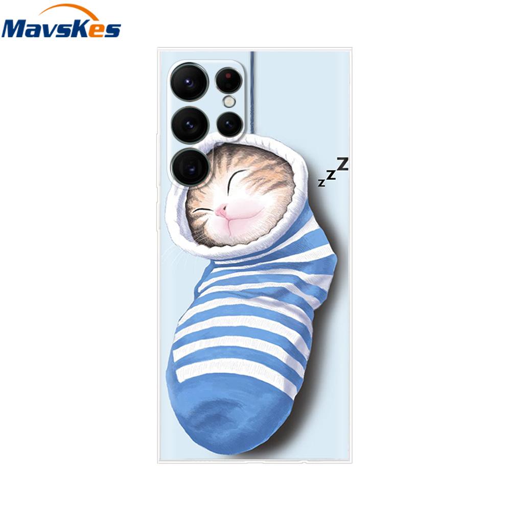 For Samsung Galaxy S22 Ultra Case Silicone Soft Clear Bumper Back Cover For Samsung S22 Ultra Cases For Samsung S22 Ultra Fundas