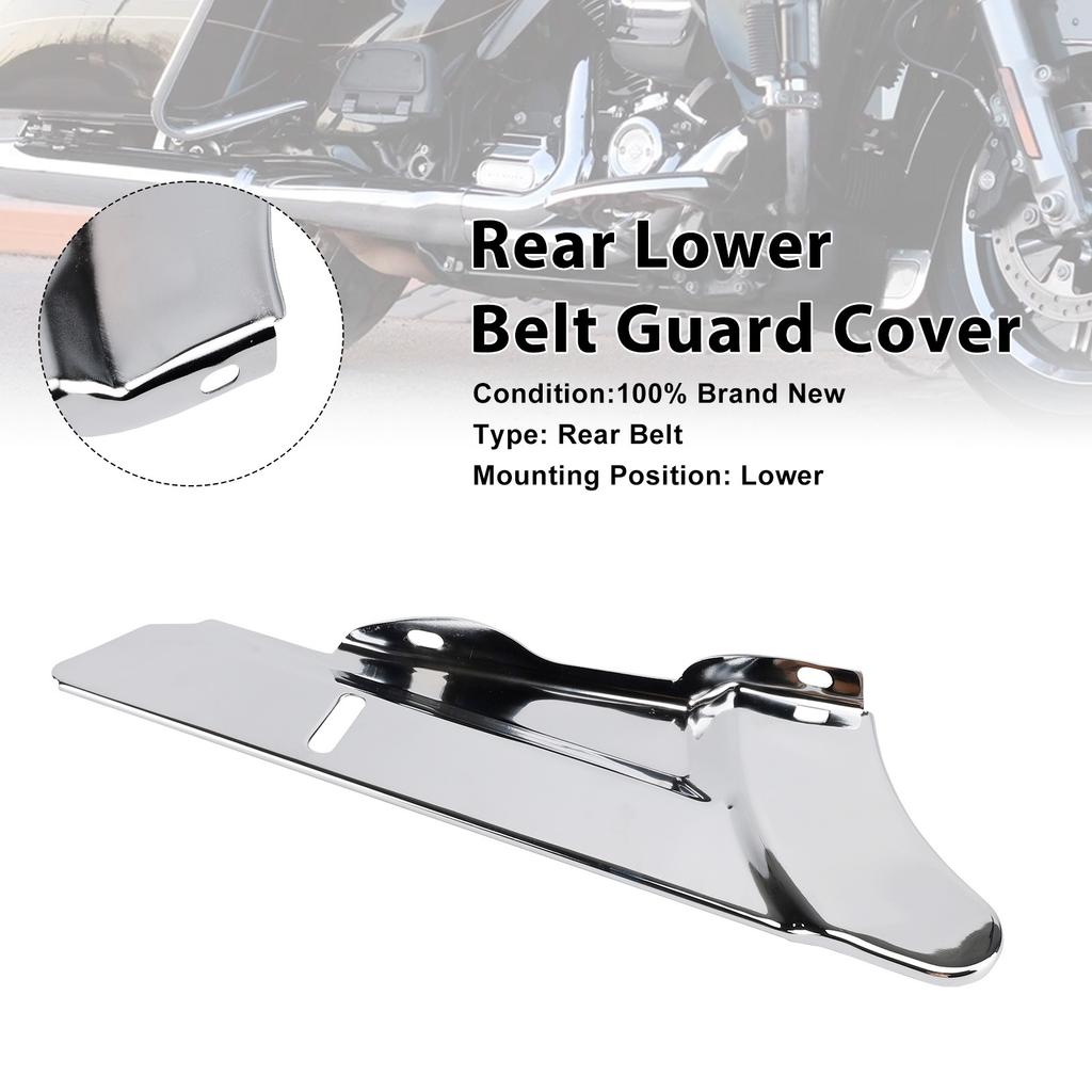 Rear Lower Belt Guard Cover For Touring FLHX Street Glide Road King FLHR