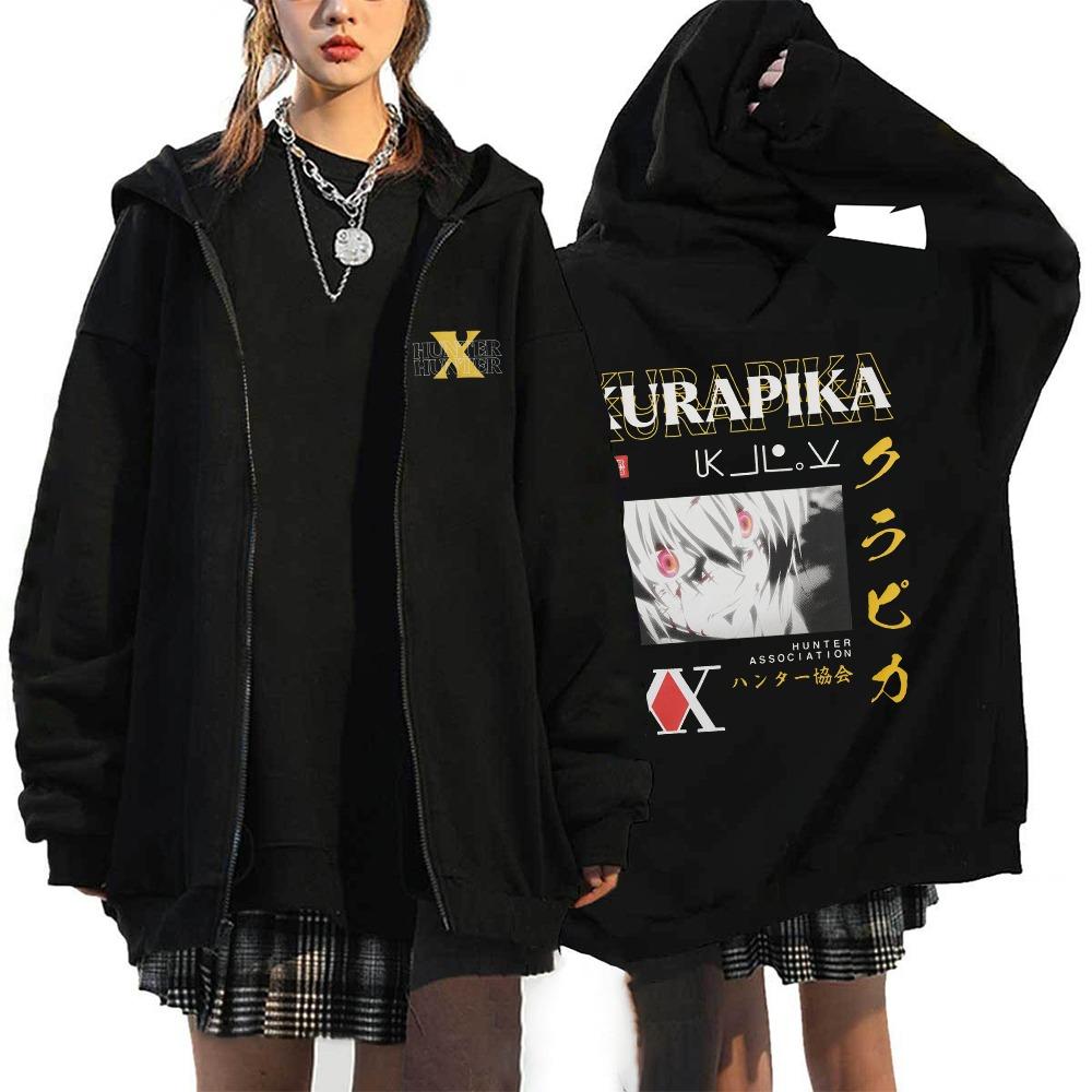 

Anime Hunter X Hunter Zip Hoodies Cosplay Mashle Print Hoodie Jacket Autumn Streetwear Hooded Sweatshirt Couple s Hoodies Unisex XXXL