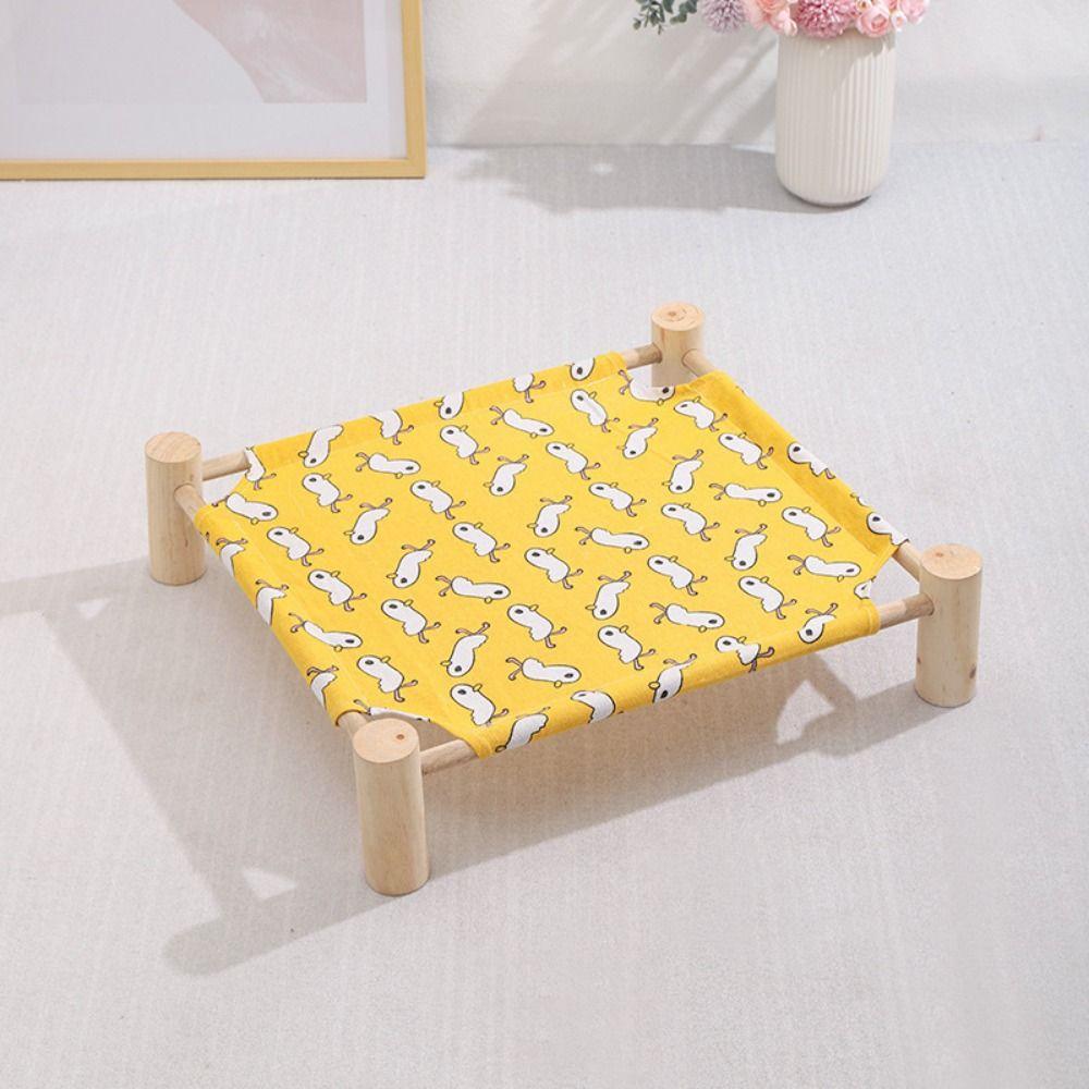 Detachable Kitten Sleeping Bed Wood Cat Bed Multipurpose Pet Camp Bed  Living Space