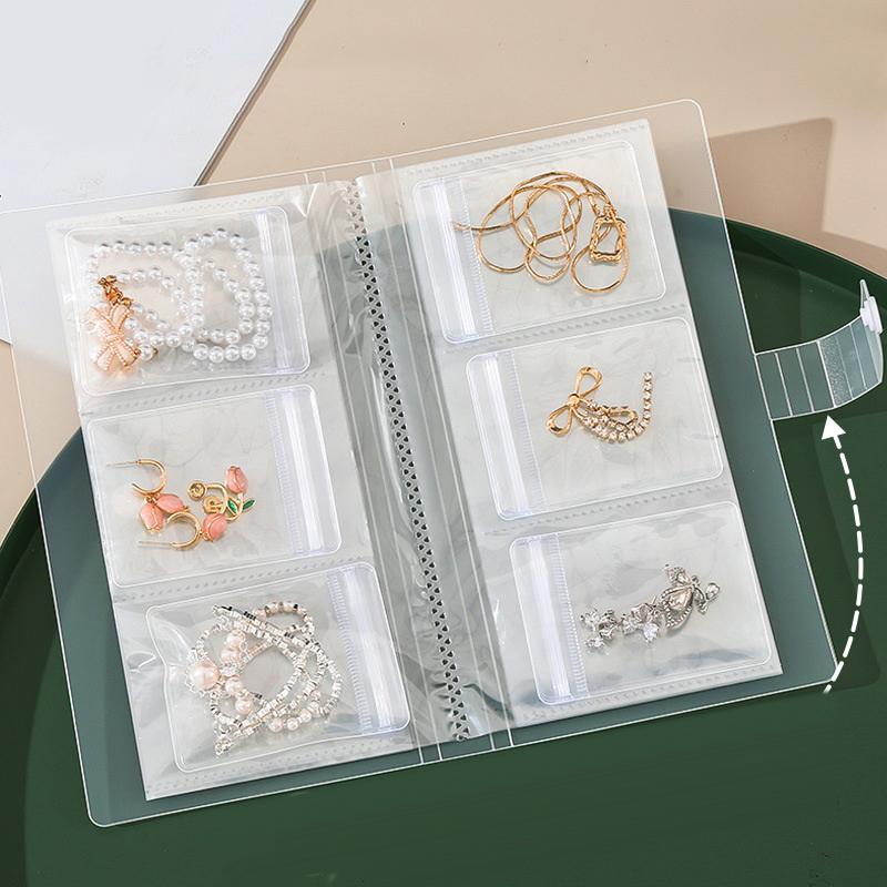1Pc/20Pcs Transparent Jewelry Storage Bag Sealed Anti-Oxidation Dustproof Earrings Necklace Jewelry Album PVC Protective Bags