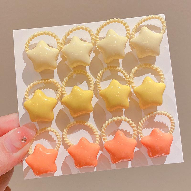 2024 Kid-Friendly Hair Accessories Set - Elastic Cartoon Hair Ties & Ropes for Girls, No-Pain Design