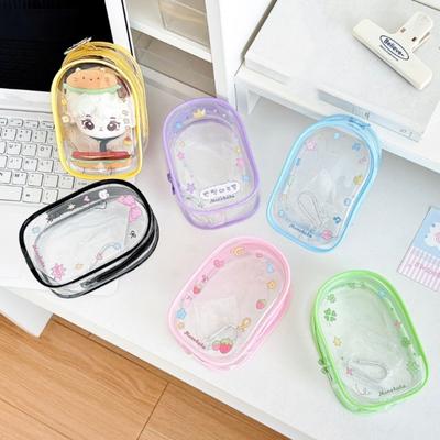Clear 10cm Transparent Doll Bag Cartoon Design Outdoor Doll Display Bag  Storage Bag