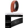 Headless Strap Men's Leather Lychee Pattern Belt, Smooth Buckle Buckle Spot