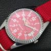 SEIKO 5 AUTOMATIC 6309A VINTAGE REFURBISHED JAPAN MENS RED DIAL WATCH a443981-1