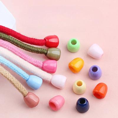 10 tapones de plástico de colores para cordón, útiles, con forma de campana, para chaquetas, sudaderas, accesorios de costura para ropa