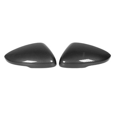 2 Pcs Rearview Mirror Cap Left Right Carbon Fiber Style Weatherproof Side Mirror Cover for Cars