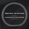 Leather Car Steering Wheel Cover for Hyundai I30 Ioniq I20 I10 I40 Staria Ter Tucson Accent I30n IX35 Kona Creta Accessories