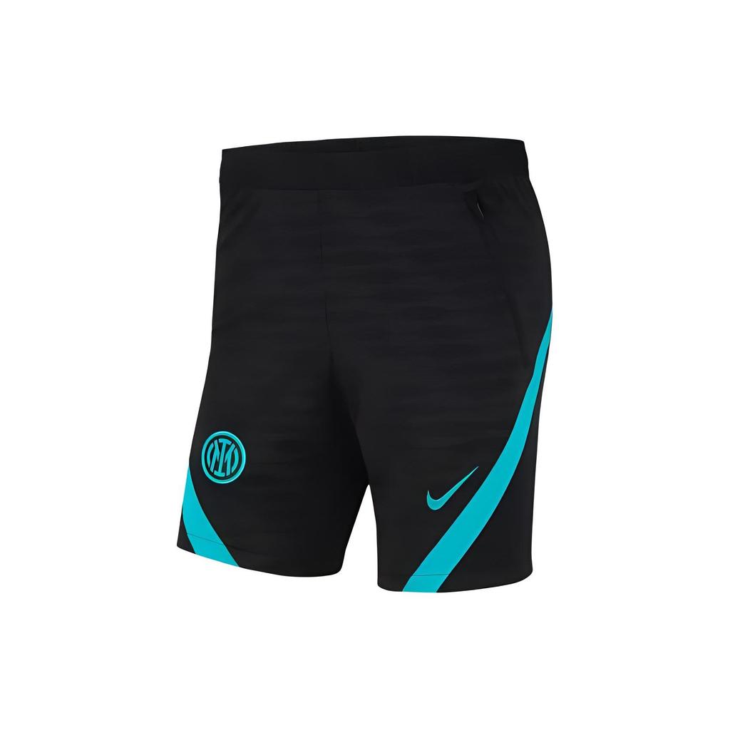 Nike Training Shorts Inter Milan Club Logo Print Straight Fit Football Pants Men Shorts Black CW1857-010