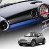 Central Control Decorative Cover Real Carbon Fiber Trument Panel Trim Sticker For Car For MINI R55 R56 2007-2013 LHD