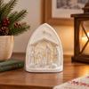 Desktop Ornaments Holy Family Sculpture Resin Christmas Manger Statue  Window Sill