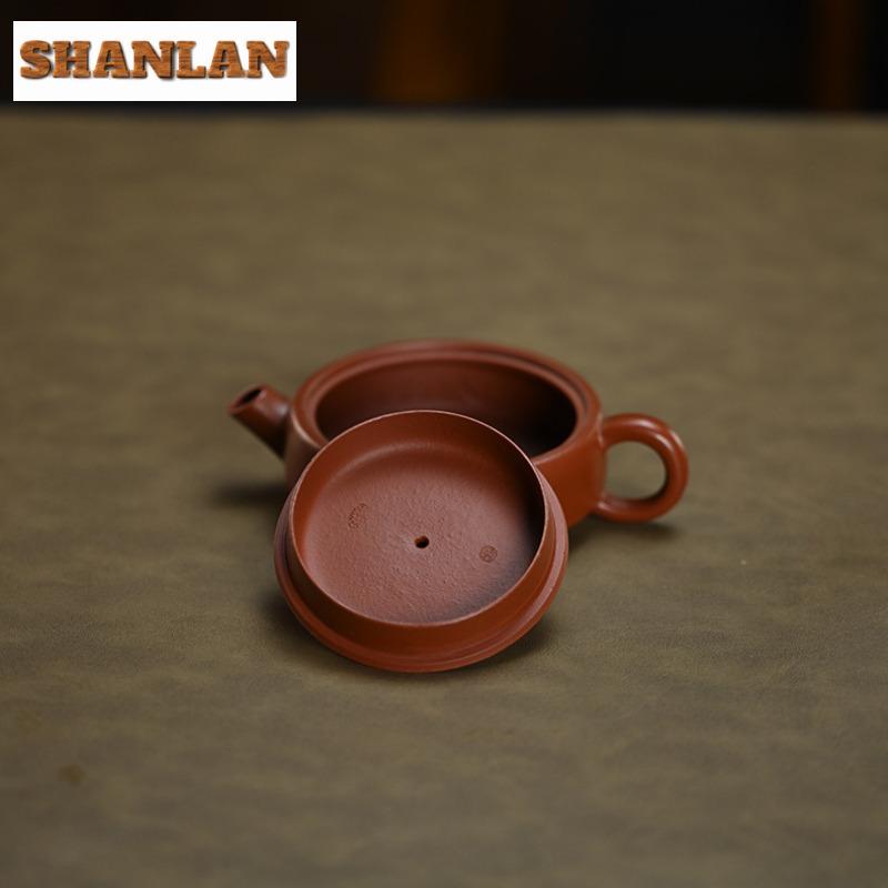 100ml Yixing Purple Clay Teapots Handmade One Tile Pot Raw Ore Zhu Mud Kettle With Infuser Chinese Zisha Tea Set Cafes Supplies