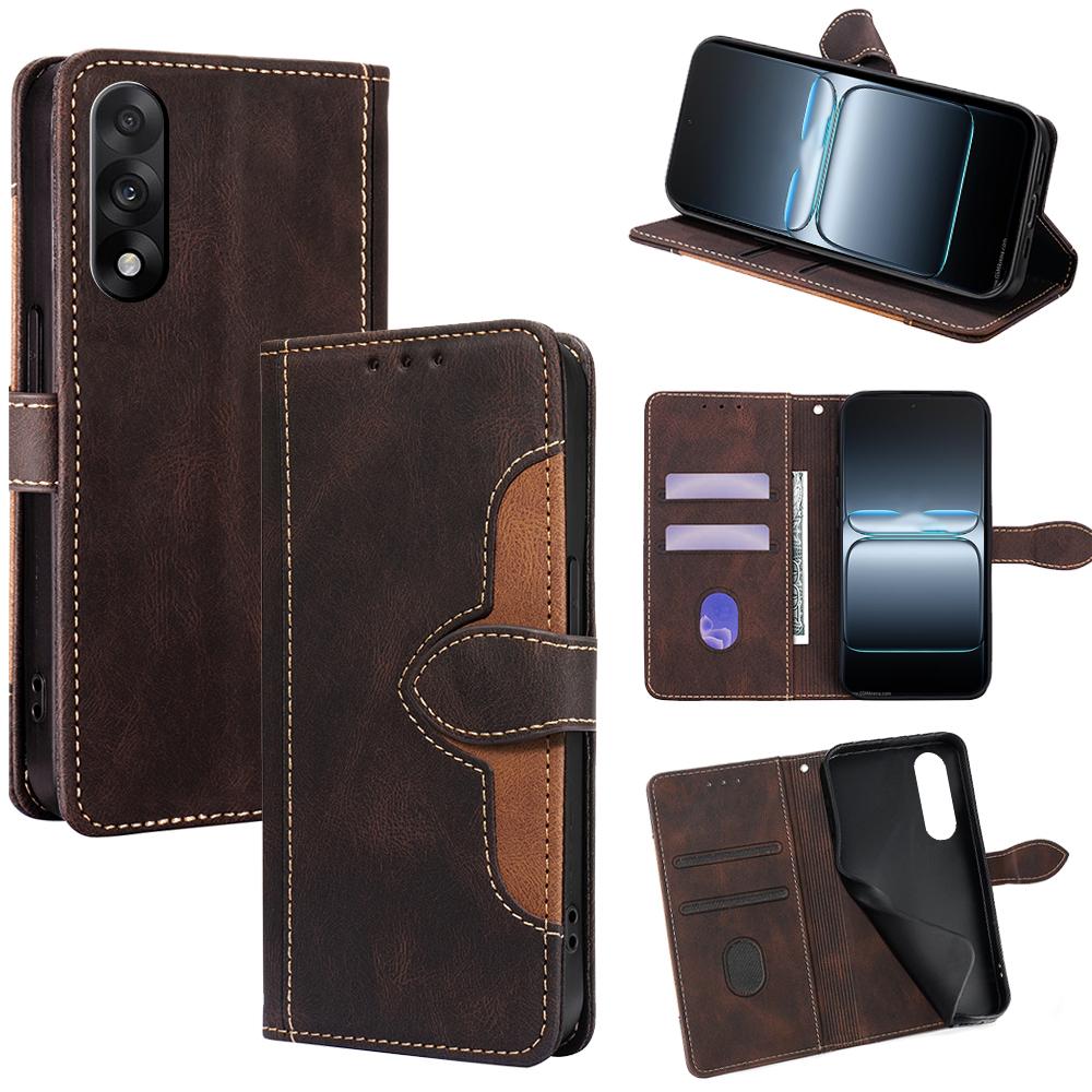 For OnePlus Nord 5 5G/Ace 5 Ultra 5G Case Leather Wallet Phone Cover with Straw Hat Magnetic Clasp
